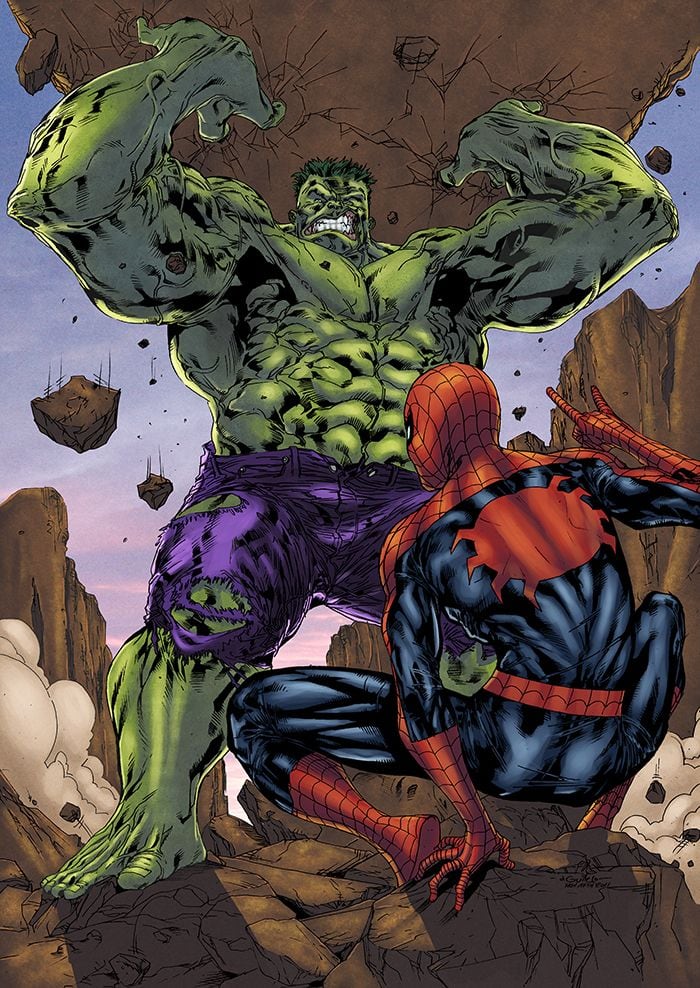 Hulk y Spider-Man
