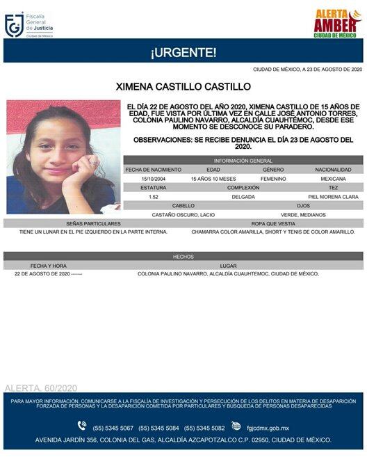 Ficha de búsqueda de Ximena