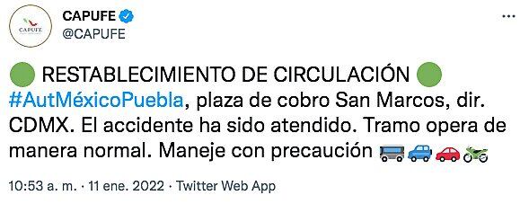 Accidente en caseta San Marcos