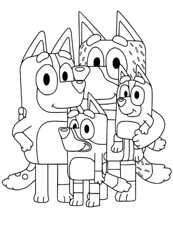 Chilli, mamá de Bluey: 7 dibujos para el Día de la Madre bonitos que puedes colorear para regalar