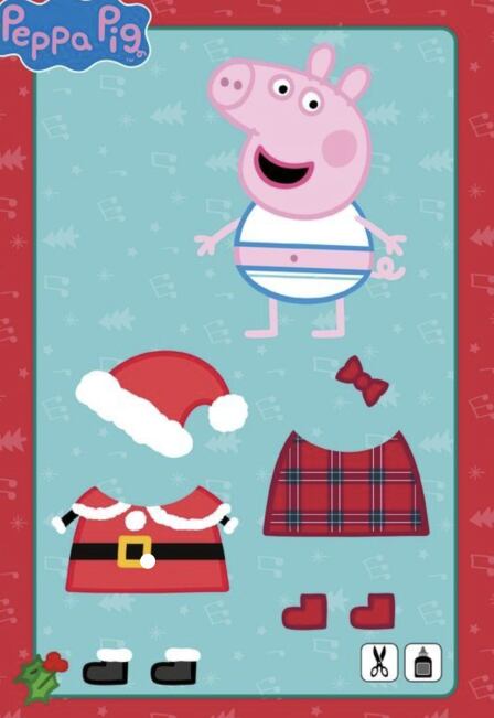 Peppa Pig para armar en Navidad