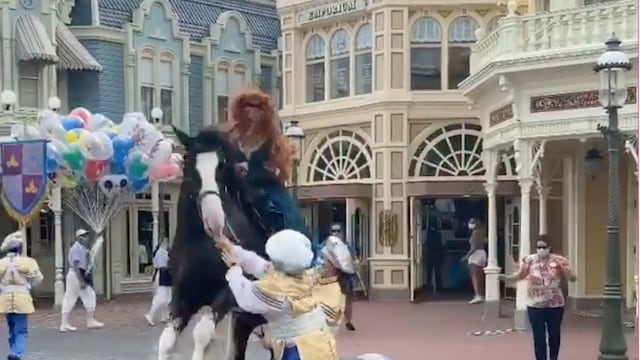 Caballo pierde el control