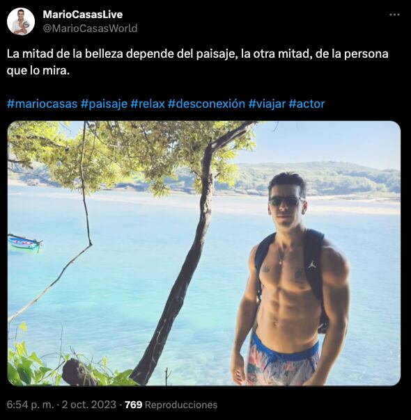 Mario Casas comparte fotografía en el mismo lugar que Eiza González