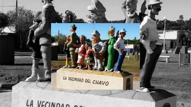 Escultura de la vecindad de El Chavo