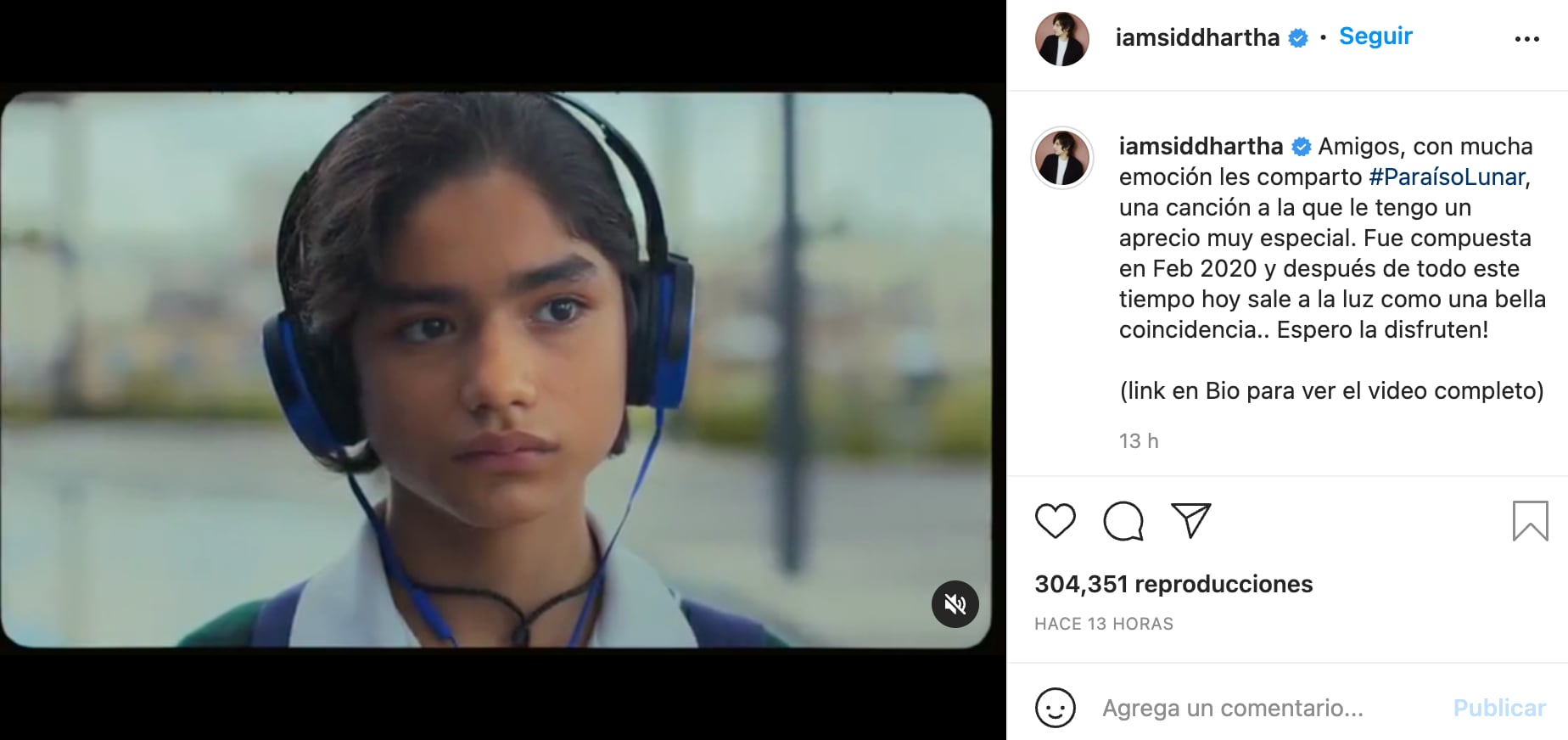 Siddhartha estrena canción 'Paraíso lunar'