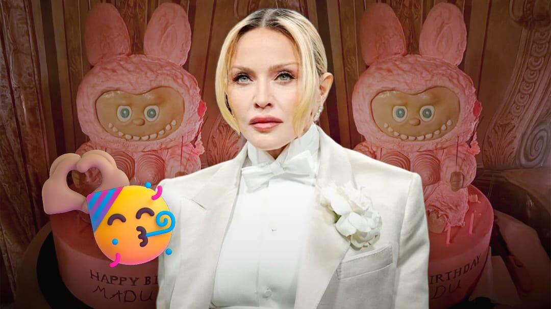 Madonna celebra su cumpleaños 67 con un increíble pastel de Labubu