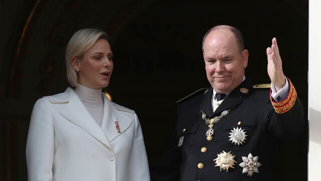 Alberto II de Mónaco y la princesa Charlene