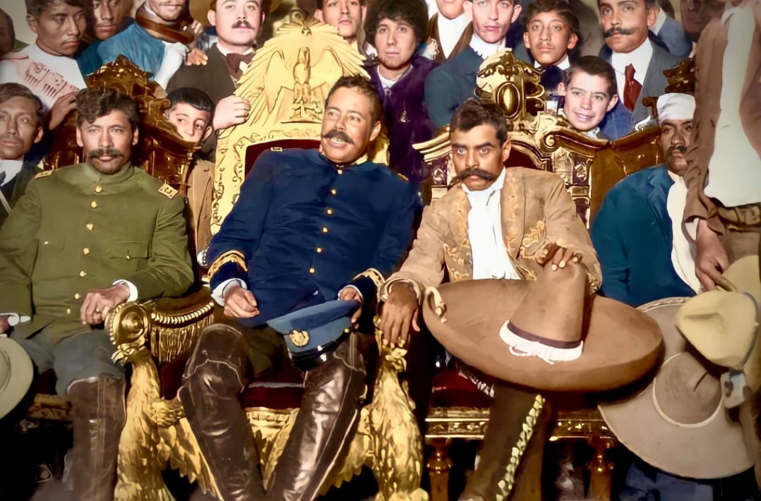 Pancho Villa y Emiliano Zapata, líderes de la Revolución Mexicana