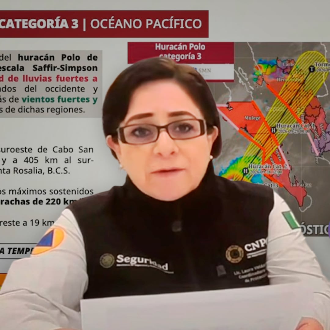 Huracán Polo podría tocar tierra dos veces: primero en BCS y luego en Sonora