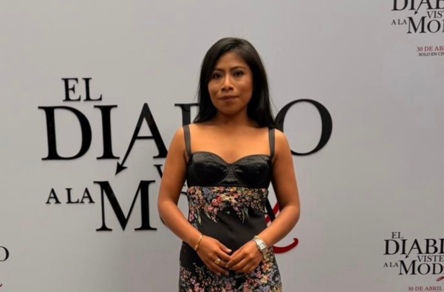 Yalitza Aparicio acudió a la conferencia de prensa de El diablo viste a la moda 2