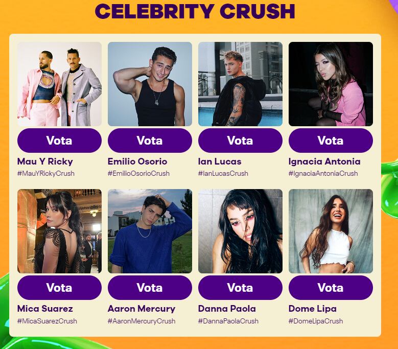 Nominados a los Kids Choice Awards México 2023