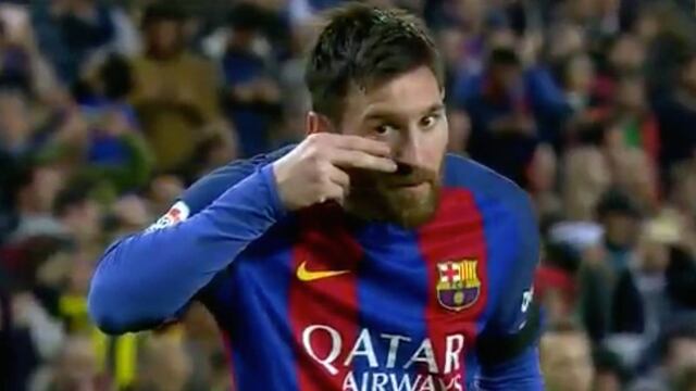 Messi festejó su gol en apoyo a los Pequeños Valientes