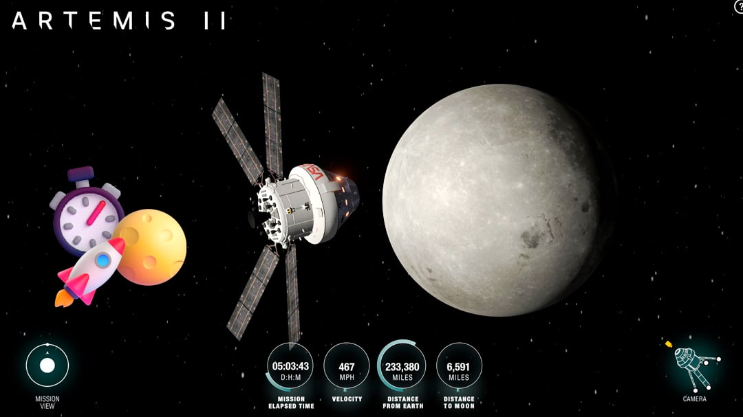 Artemis II batirá un récord al sobrevolar la cara oculta de la Luna