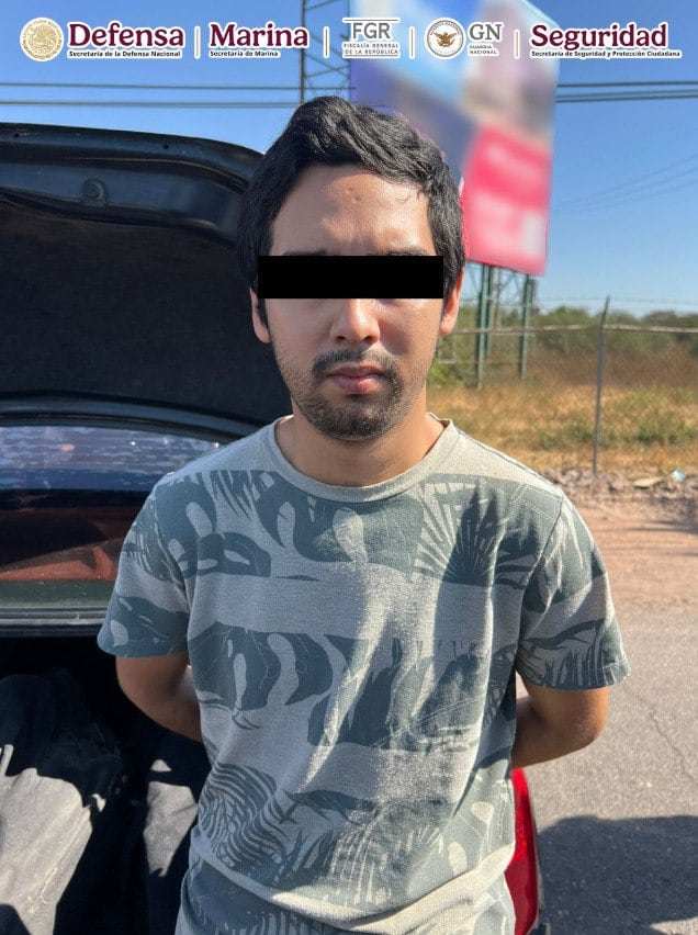 Detienen a hombre que cargaba fentanilo y cristal en Culiacán