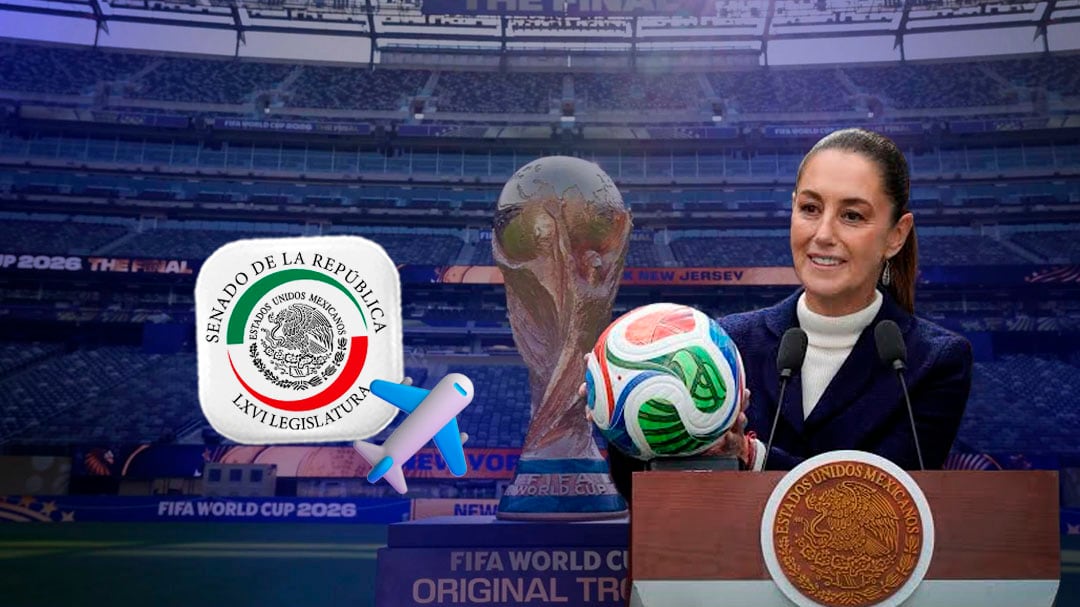 Senado confirma salida de Sheinbaum de México para asistir a la final del Mundial 2026