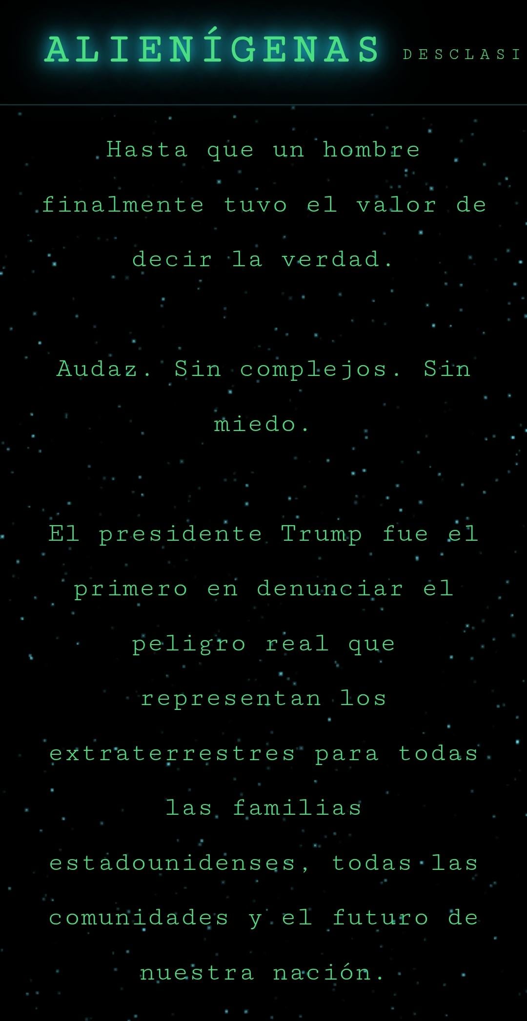 Alien.gov es el dominio de la Casa Blanca que compara migrantes con extraterrestres