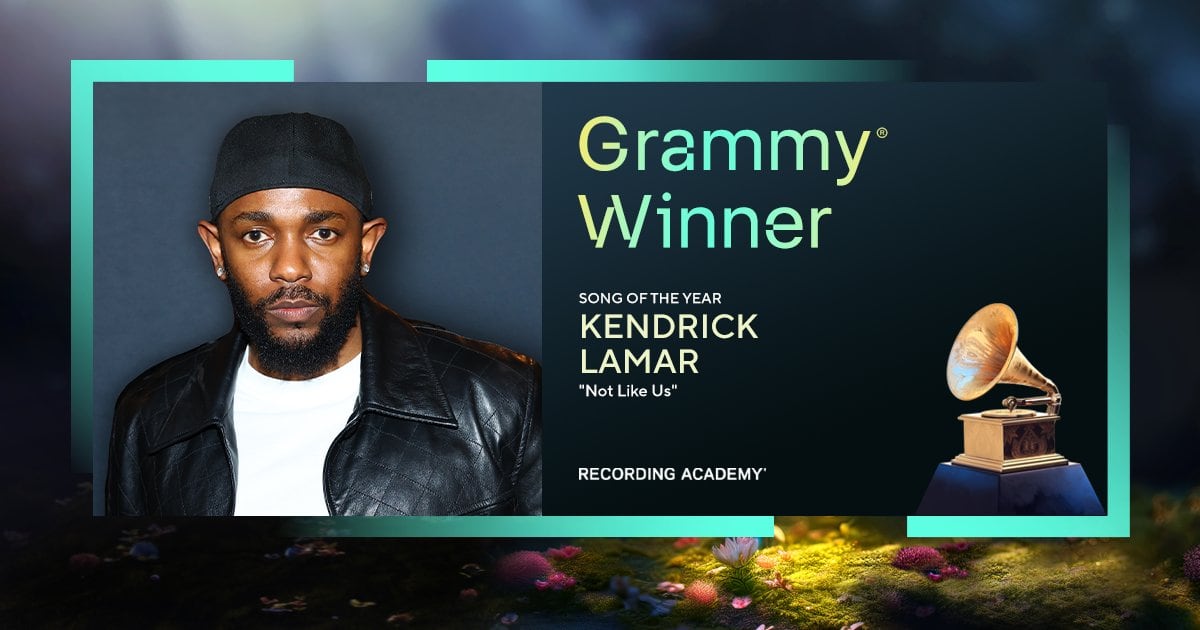 Kendrick Lamar, ganador Premios Grammy 2025