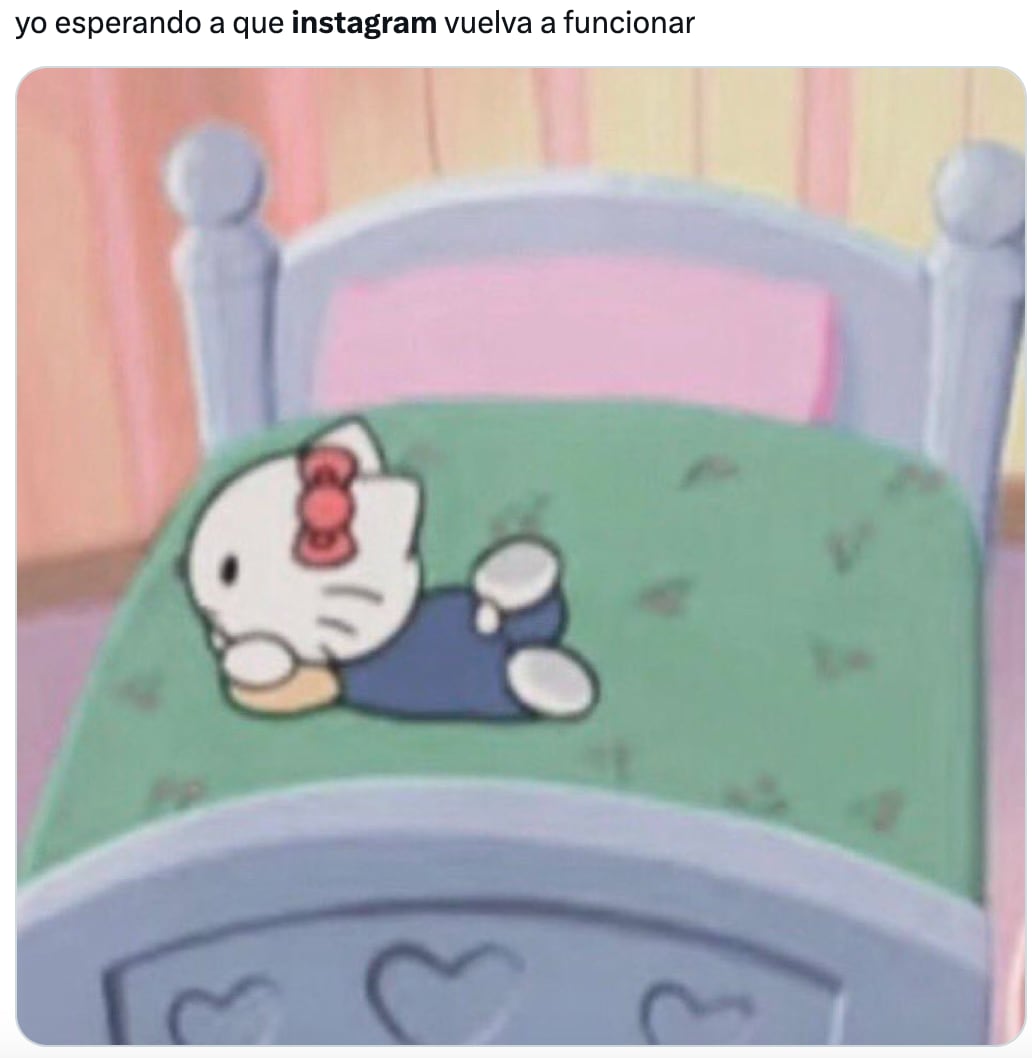 Memes de la caída de Instagram
