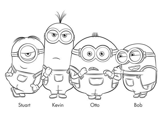 Dibujos de Minions de Mi Villano Favorito 4 para colorear