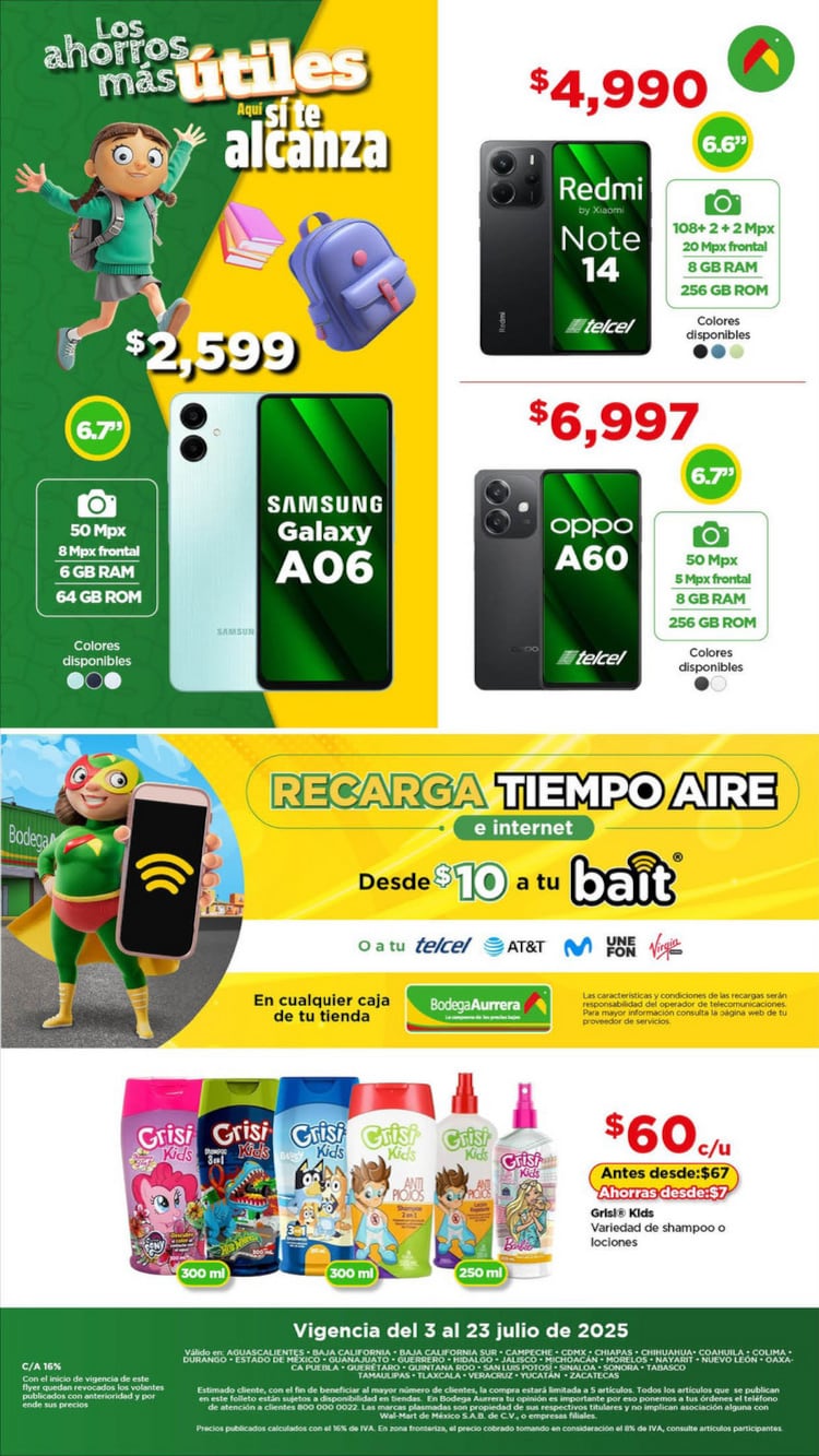 Bodega Aurrera ofertas regreso a clases hoy al 23 de julio 2025
