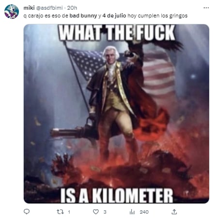Memes por el 4 de julio pidiendo perdón a Bad Bunny porque no le cumplieron