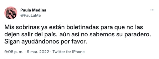 denuncia del caso de las sobrinas desaparecidas del productor de la película Roma, Nicolás Celis