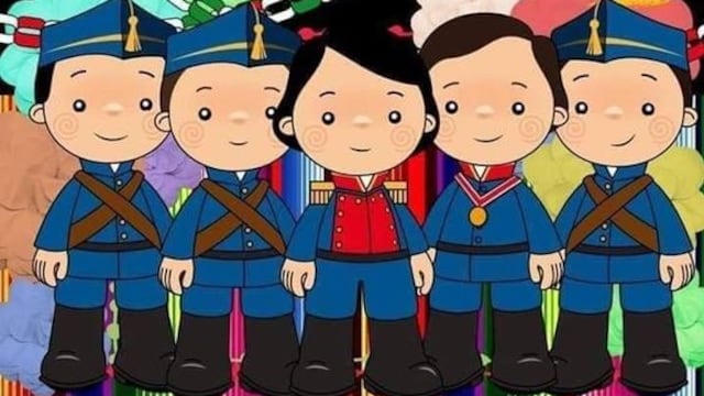 Dibujos de Niños Héroes para colorear