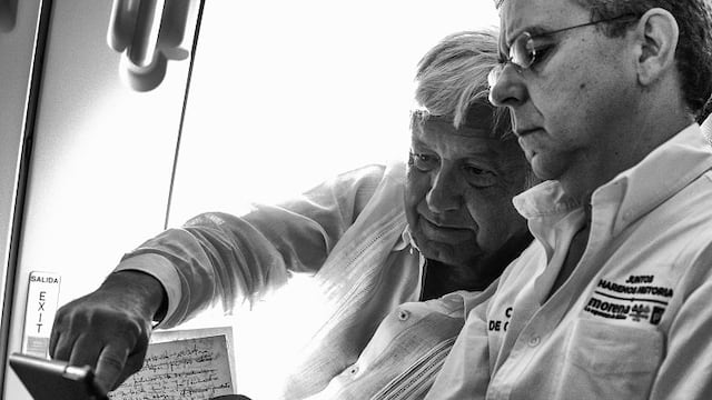 AMLO y César Yáñez