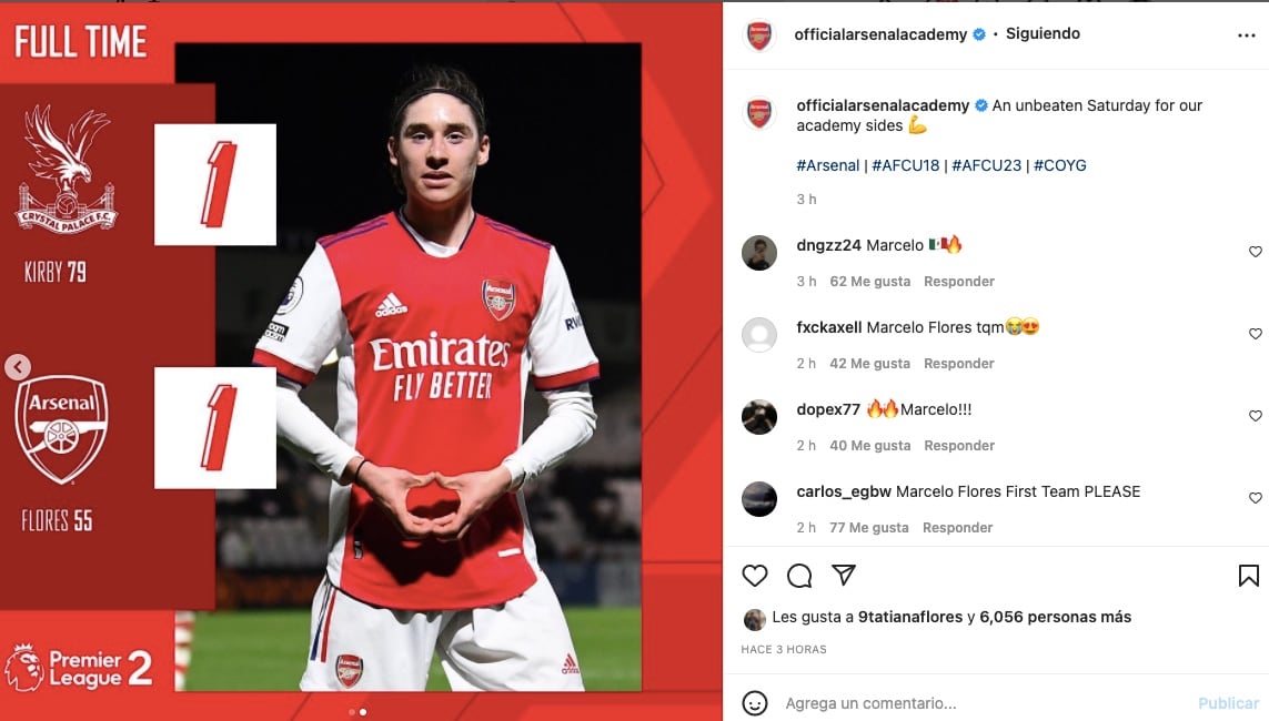 Marcelo Flores Arsenal Academy