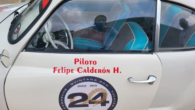 Porsche que conduce Felipe Calderón