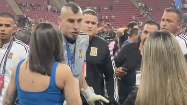 Nahuel Guzmán agrede a reporteras