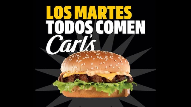 No sabes qué comer este martes: Carl’s Jr. te salva con su promo de hamburguesas