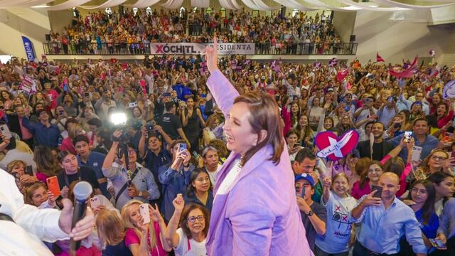 Xóchitl Gálvez en Monterrey. Foto/Plácido Garza