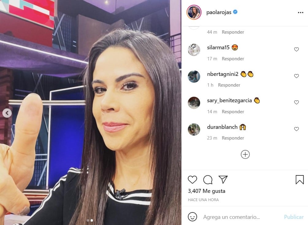 Publicación de Instagram - Paola Rojas