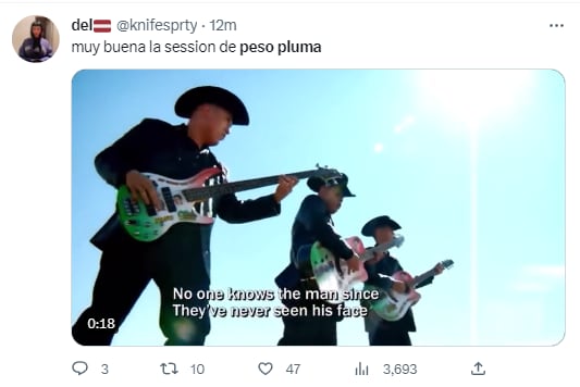 Memes canción de Peso Pluma con BZRP