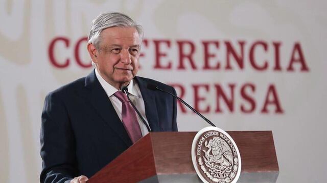 El presidente Andrés Manuel López Obrador en conferencia de prensa.