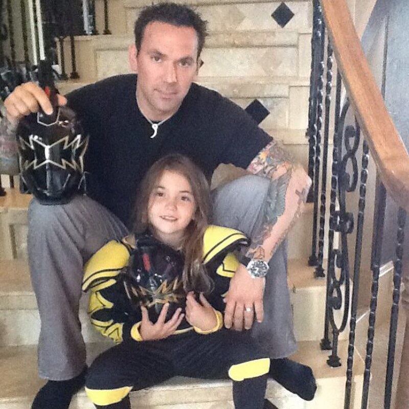 Jenna Rae Frank con su papá, Jason David Frank