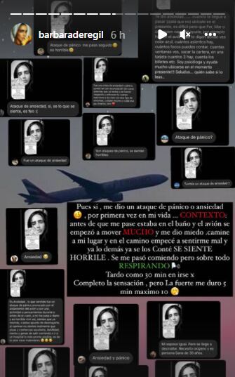 Bárbara de Regil confirma ataque de pánico en pleno vuelo.