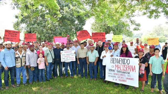 Javier May fortalece el campo en Tabasco con Sembrando Vida y apoyo ganadero.