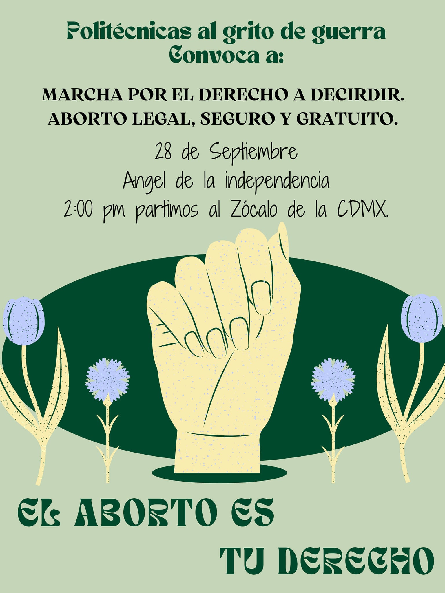 Protesta en la CDMX. este 28S