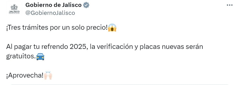 Refrendo Jalisco 2025