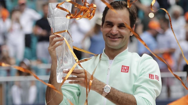 Federer se coronó por cuarta ocasión en Miami