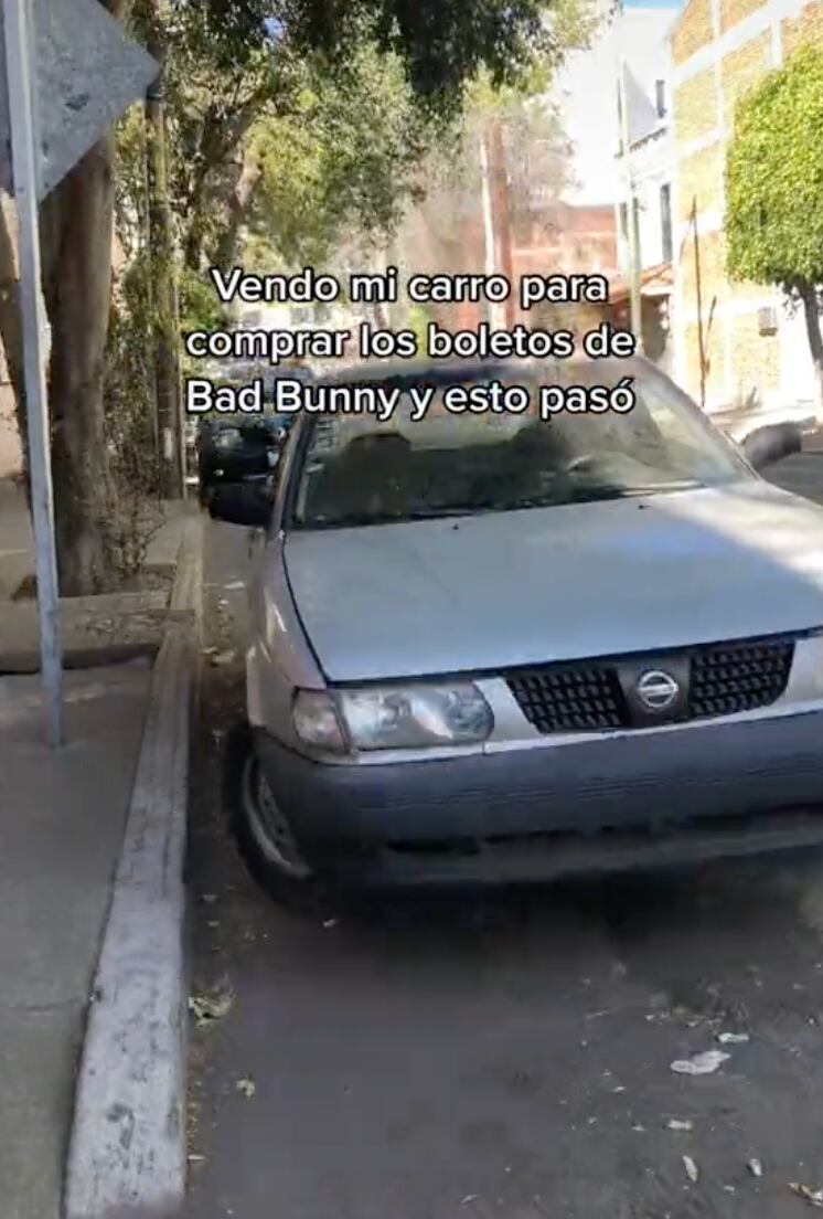 El carro que vendió para ir a ver a Bad Bunny