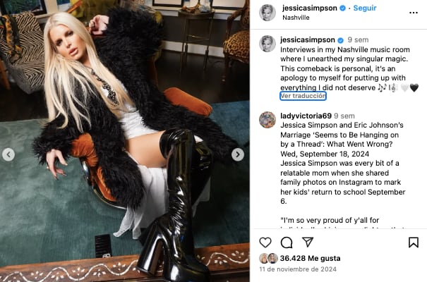 Jessica Simpson levanta sospechas de separación