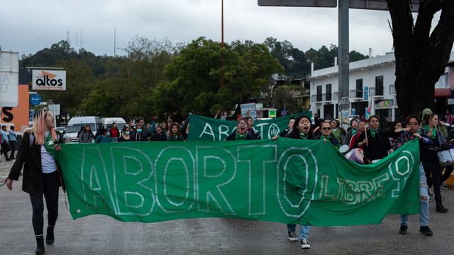 Marcha por aborto legal en Chiapas