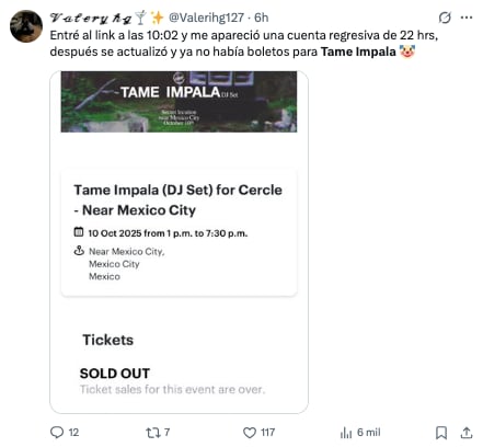 Se agotan boletos para evento secreto de Tame Impala en CDMX; fans enfurecen