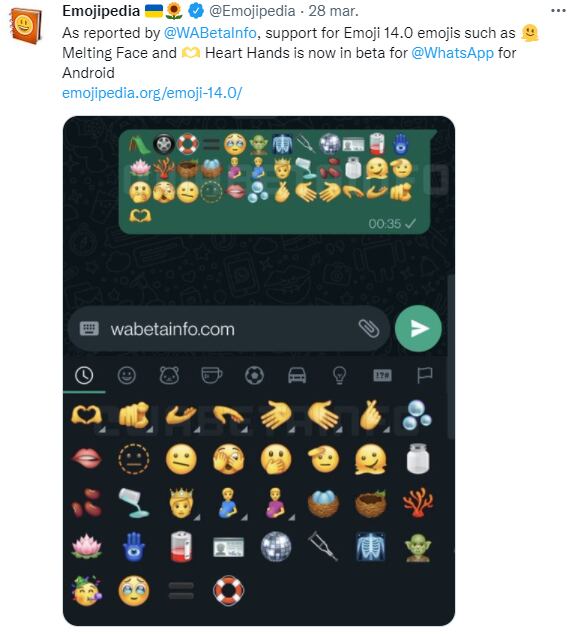 Nuevos emojis de WhatsApp