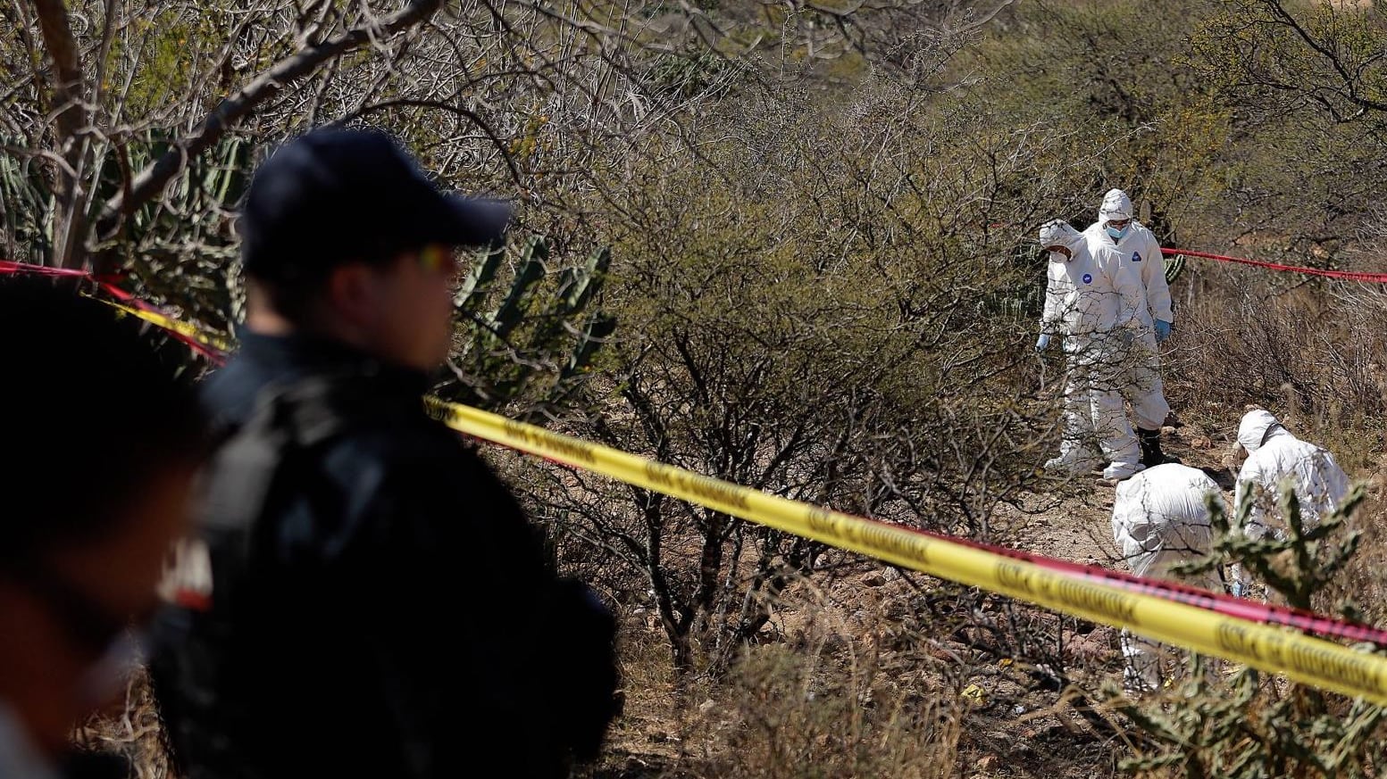Hallan restos humanos de 7 personas en carretera Tlapa-Olinalá