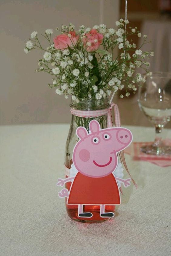 Centros de mesa de Peppa Pig