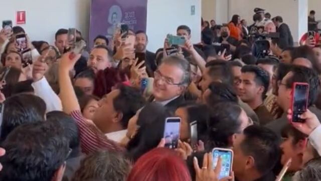 Elecciones 2024: Marcelo Ebrard recibe mariachi por salida de Secretaría de Relaciones Exteriores